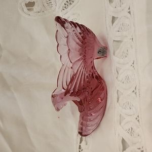 Fenton, blush rose, pink, glass shoe